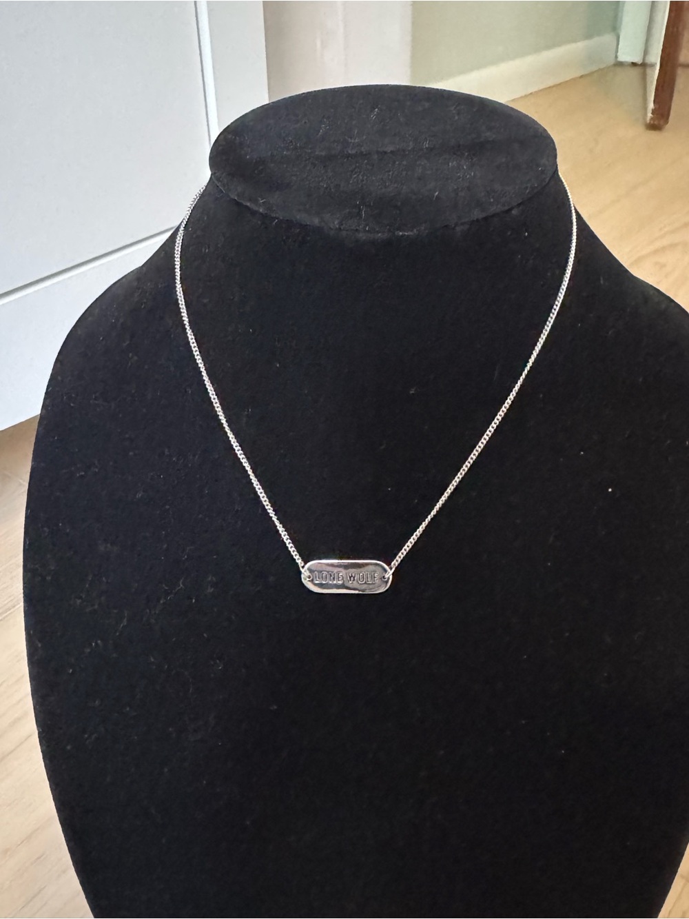 Silver Bar Pendant Necklace - Women Jewelry